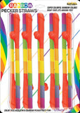 Rainbow Pecker Straws