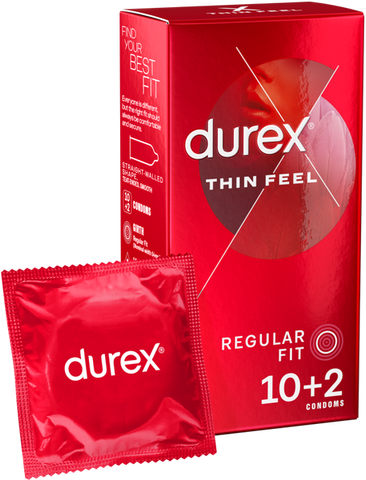 Thin Feel Latex Condoms 10's   2 Free