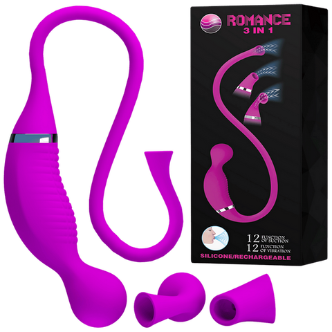 Rechargeable Romance 3in1 Vibrator