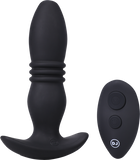 RISE - Rechargeable Silicone Anal Plug With Remote - Black