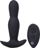 EXPANDER - Rechargeable Silicone Anal Plug With Remote - Black