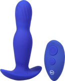 EXPANDER - Rechargeable Silicone Anal Plug With Remote - Royal Blue