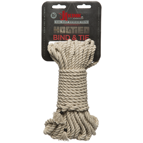 Bind & Tie - Hemp Bondage Rope - 50 Ft