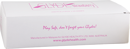 Glyde Condom - Strawberry/Pink 53mm Bulk 100's