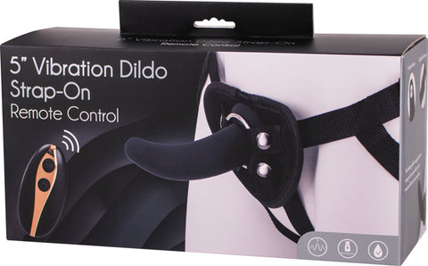 5" Vibrating Dildo Strap-On Remote Control