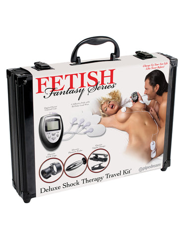 Fetish Fantasy Series Deluxe Shock Therapy Travel Kit - Black/Silver/White